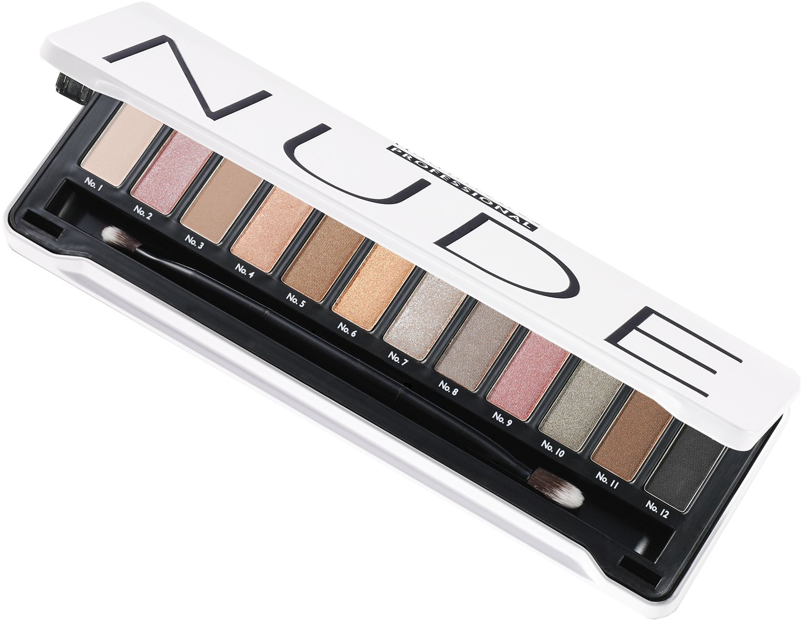 Nude Eyeshadow Palette Open PNG image