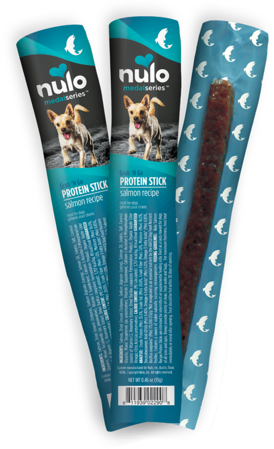 Nulo Dog Protein Sticks Packaging PNG image