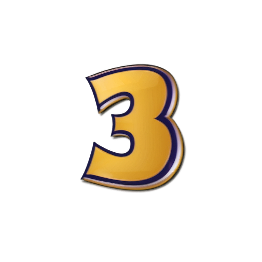 Number 3 Sports Jersey Png Rxh76 PNG image