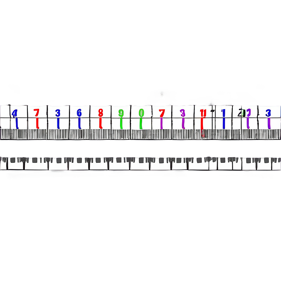 Number Line For Kindergarten Png 06132024 PNG image