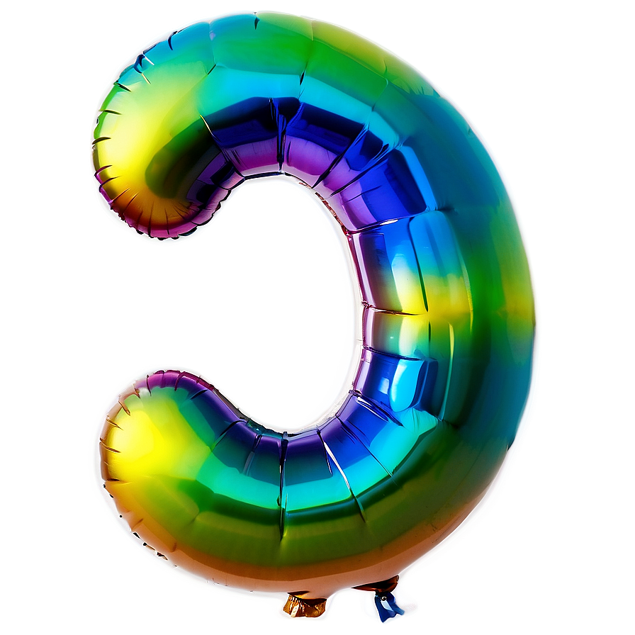 Number Shaped Balloon Png Ohb57 PNG image