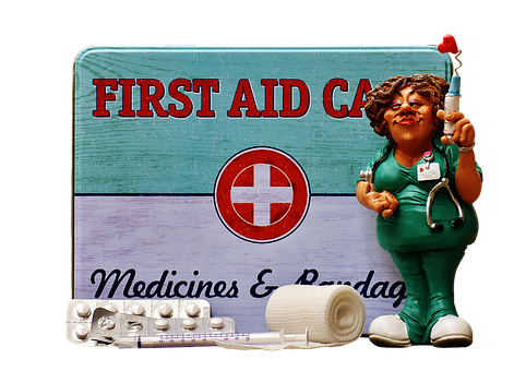 Nurse Figurine First Aid Kit PNG image