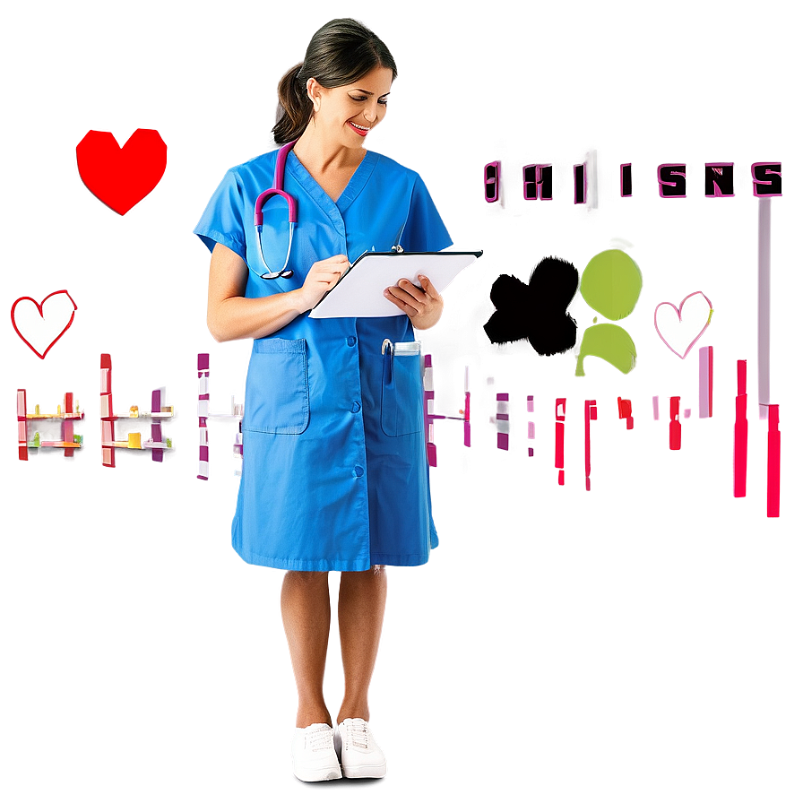 Nurse Holding Clipboard Png Bsc56 PNG image