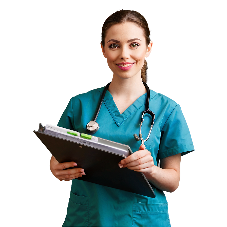 Nurse Holding Clipboard Png Qag PNG image