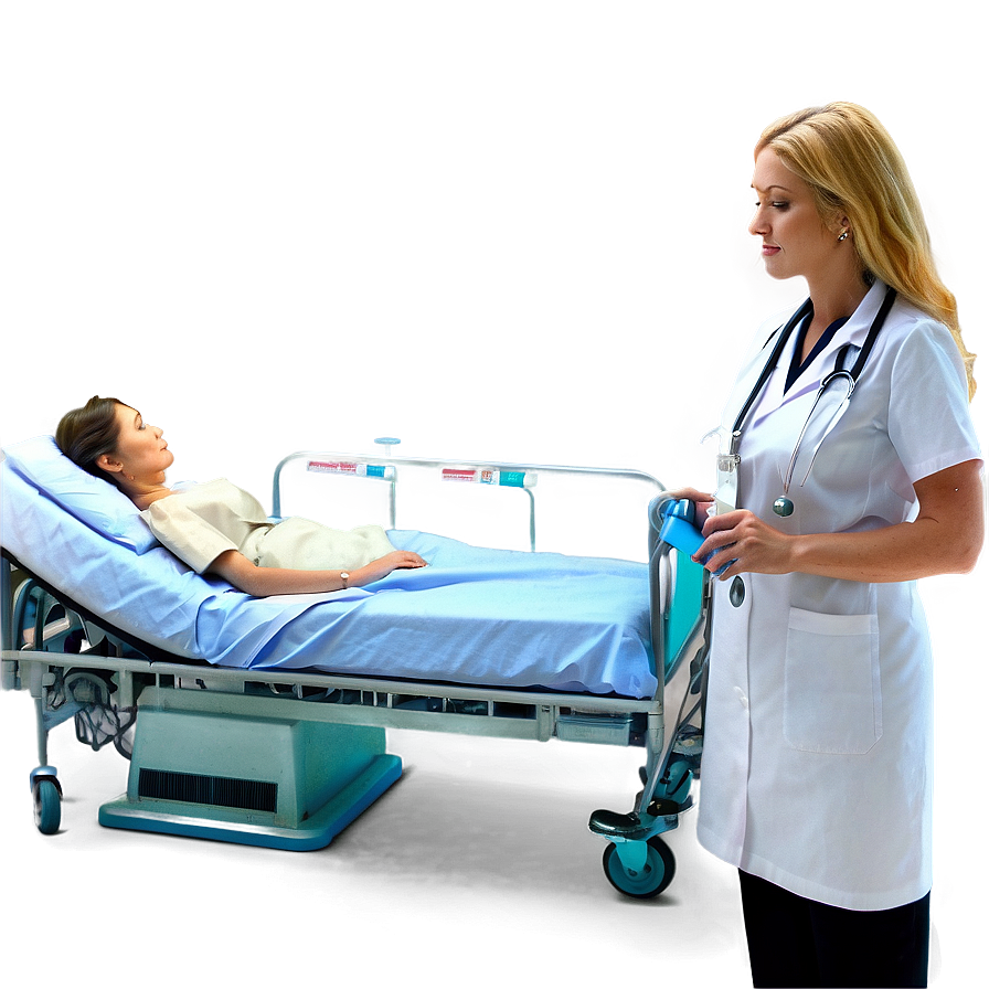 Nurse In Patient Room Png Bhh PNG image