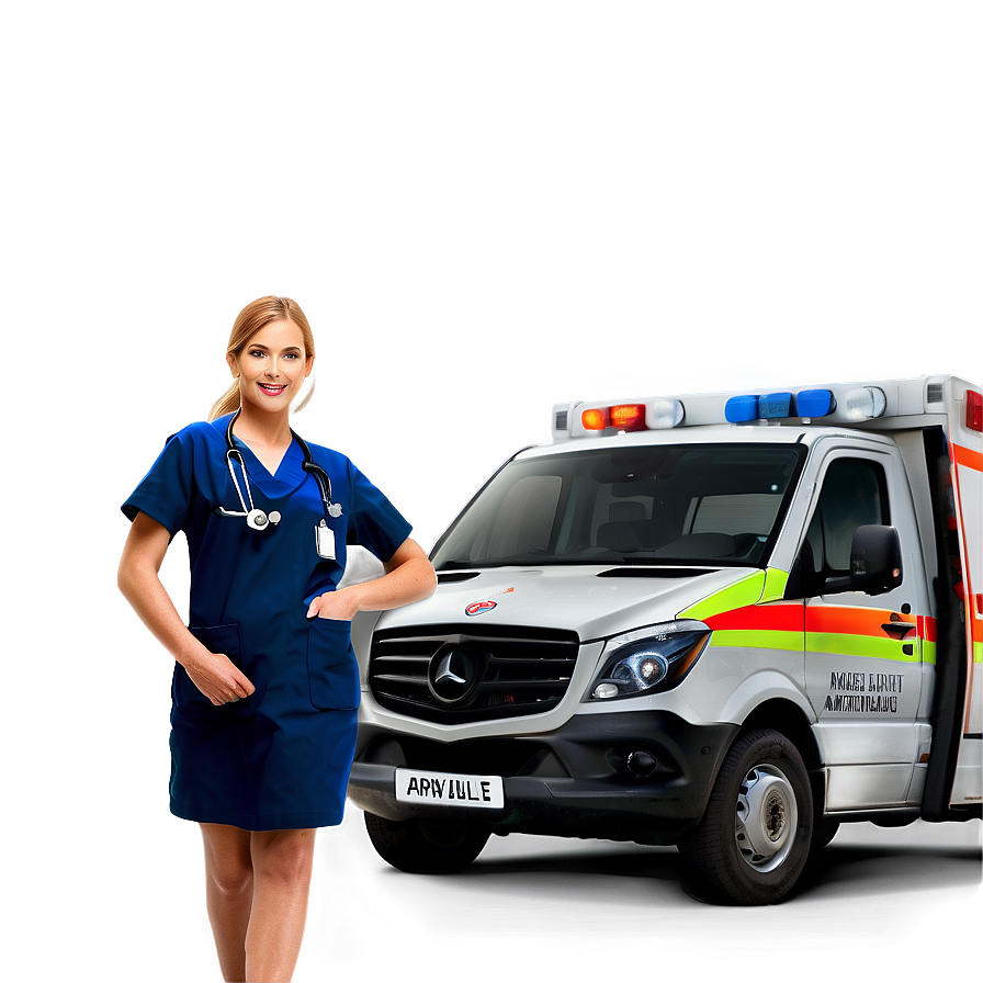 Nurse With Ambulance Png 47 PNG image