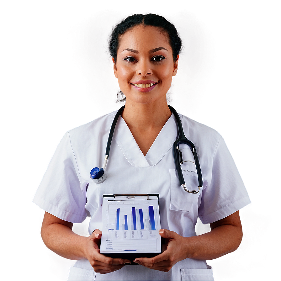 Nurse With Medical Chart Png Ift PNG image