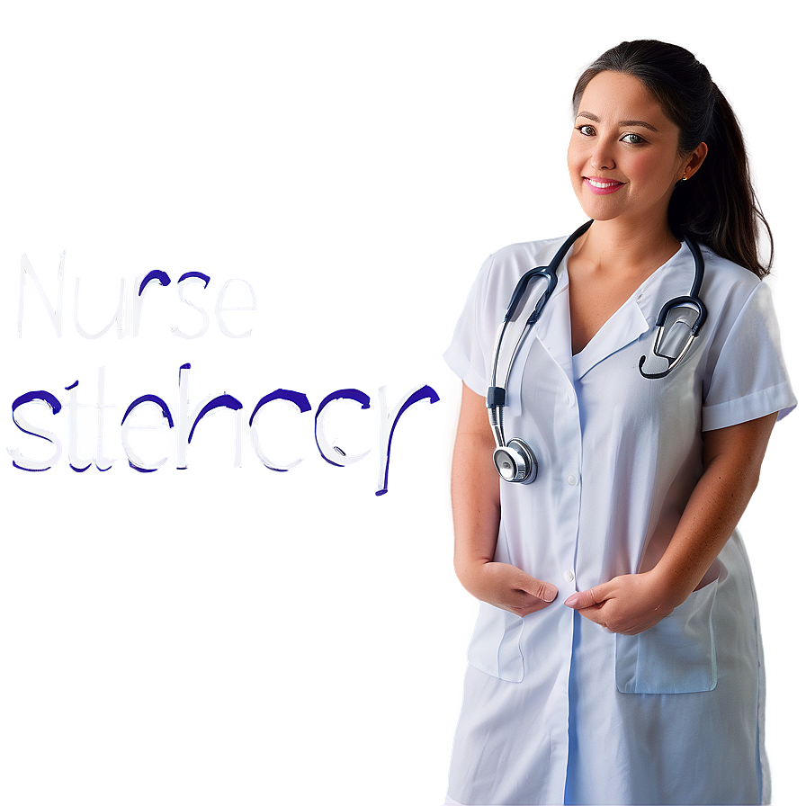 Nurse With Stethoscope Png 05242024 PNG image