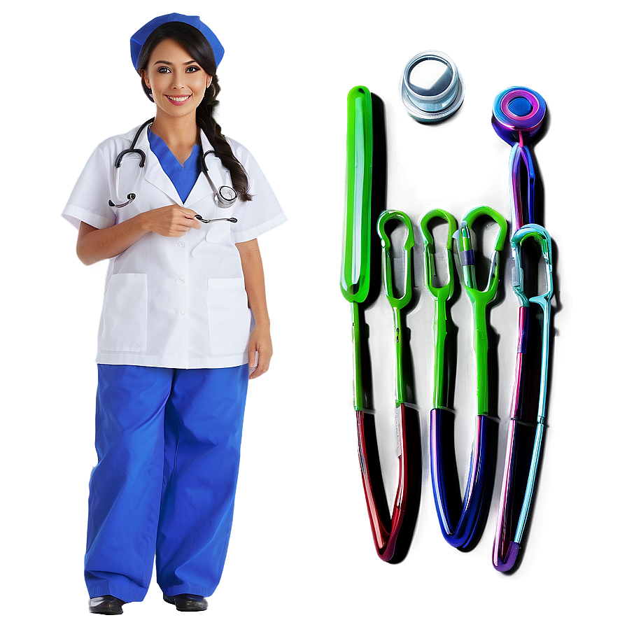 Nurse With Stethoscope Png 79 PNG image