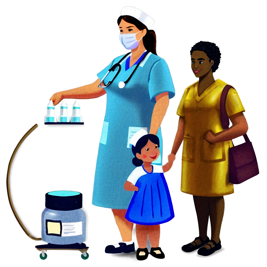 Nurse With Vaccine Png 05242024 PNG image