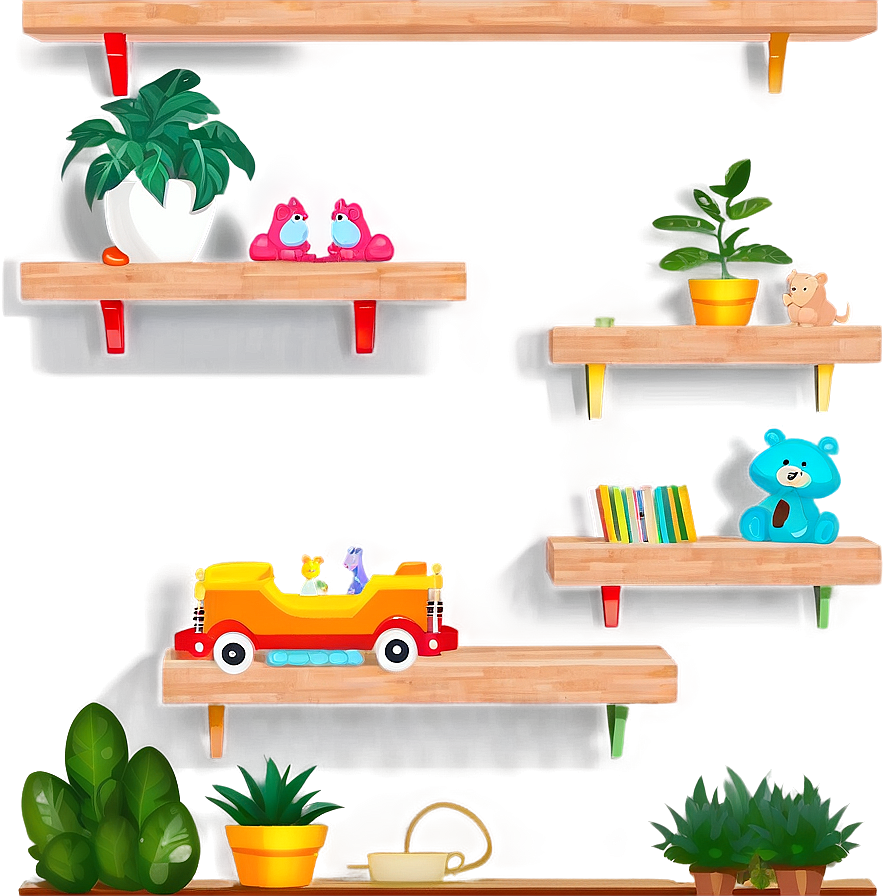 Nursery Floating Shelves Png Rqb91 PNG image