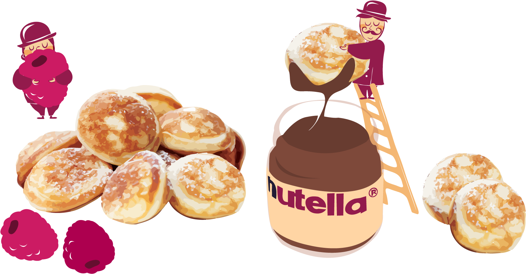 Nutella Pancake Fantasy PNG image