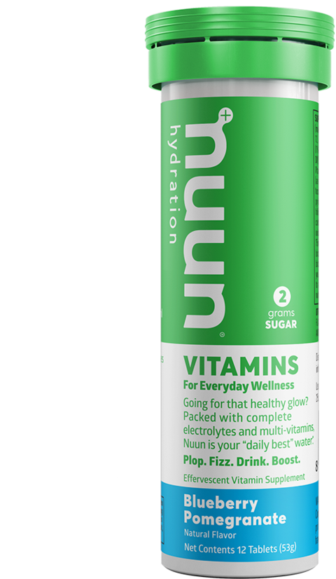 Nuun Hydration Vitamin Supplement Blueberry Pomegranate PNG image