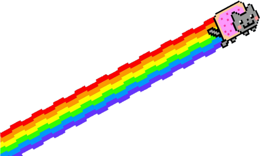 Nyan_ Cat_ Pixel_ Art PNG image