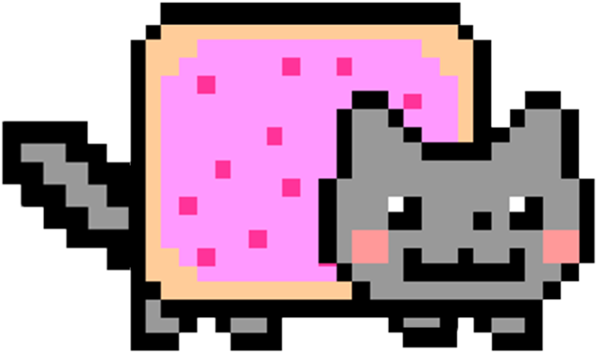 Nyan_ Cat_ Pixel_ Art.png PNG image