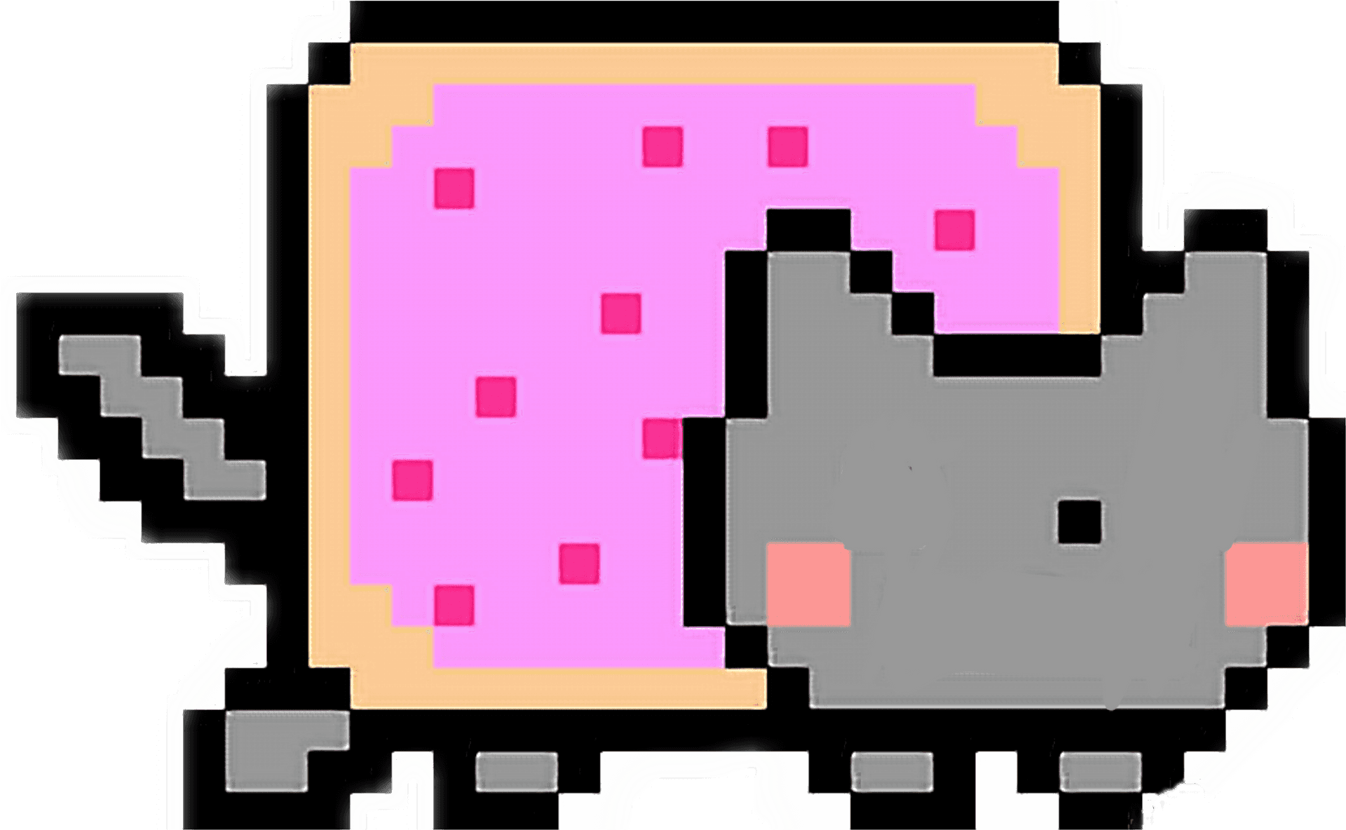 Nyan_ Cat_ Pixel_ Art.png PNG image