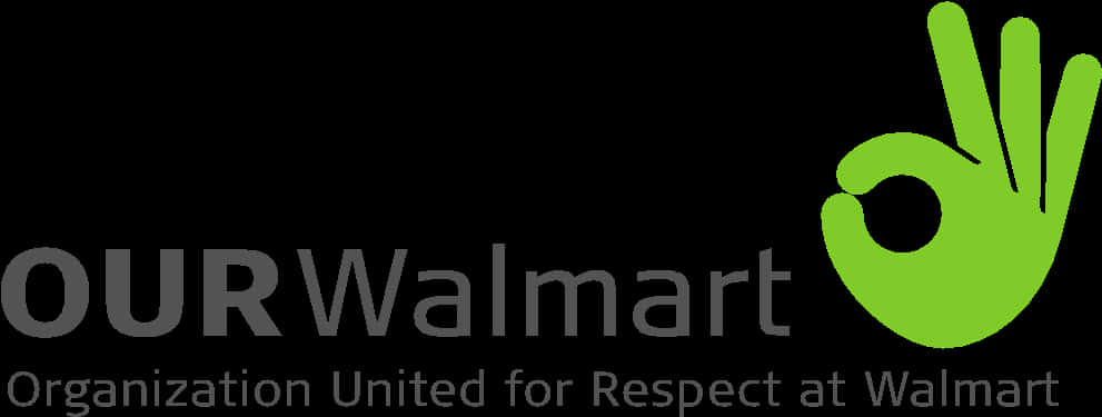 O U R Walmart Logo Black Green PNG image