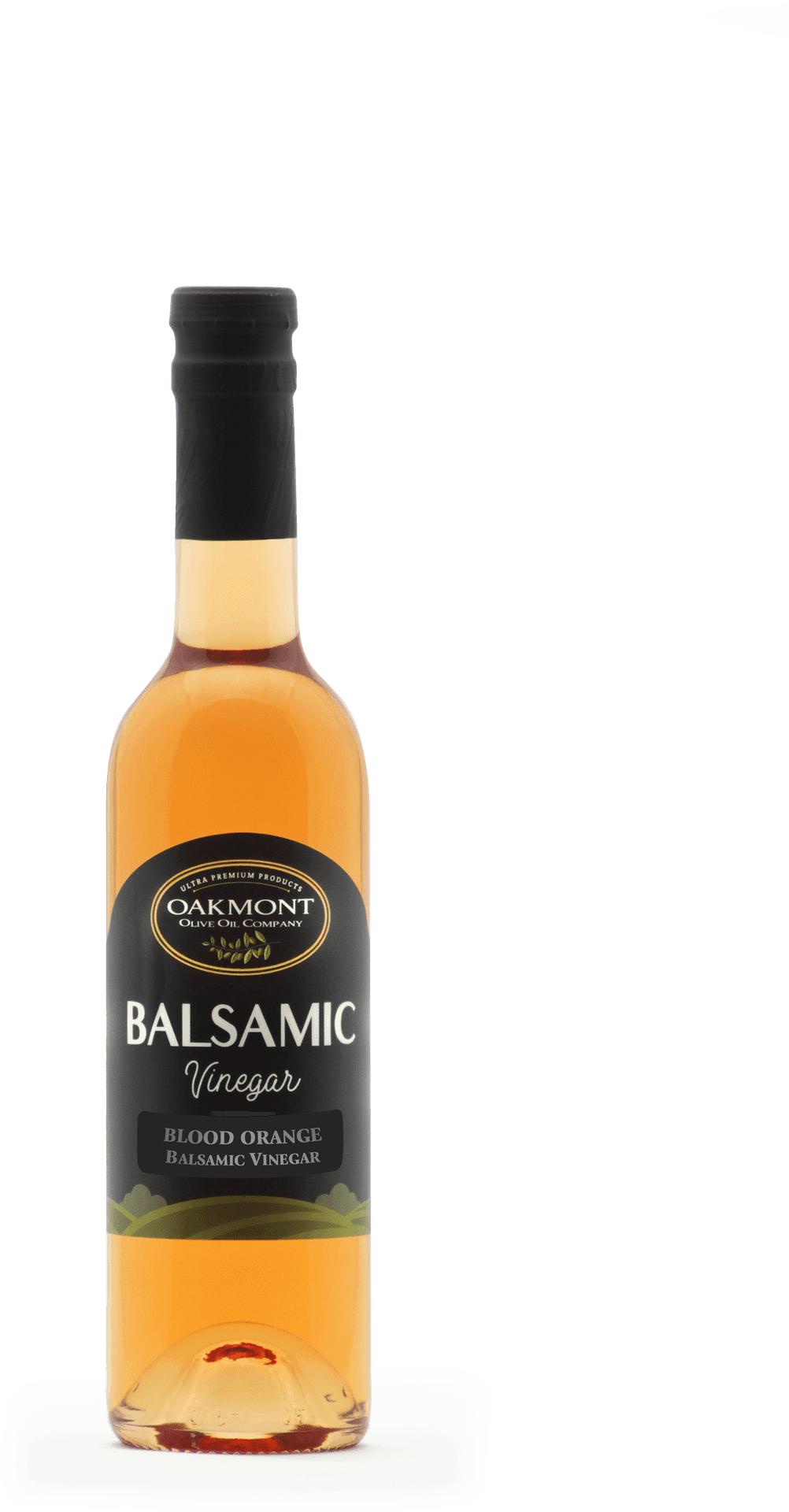 Oakmont Blood Orange Balsamic Vinegar Bottle PNG image