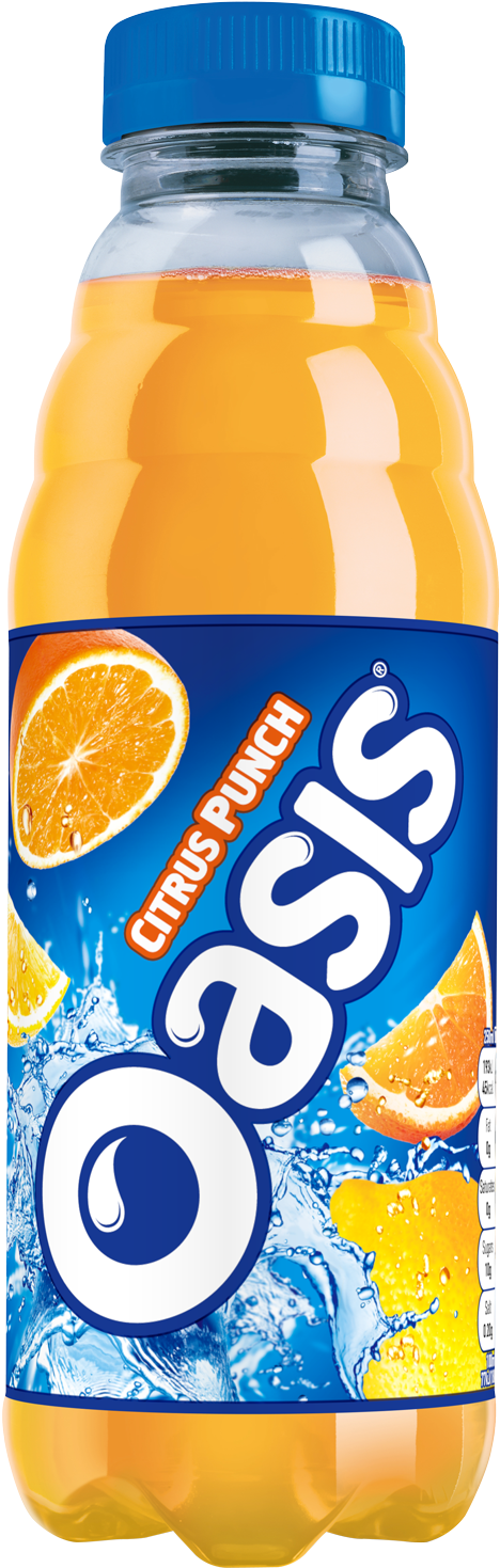 Oasis Citrus Punch Bottle PNG image