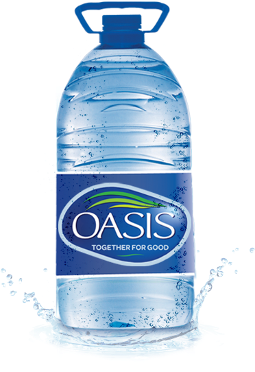 Oasis Water Bottle Splash PNG image