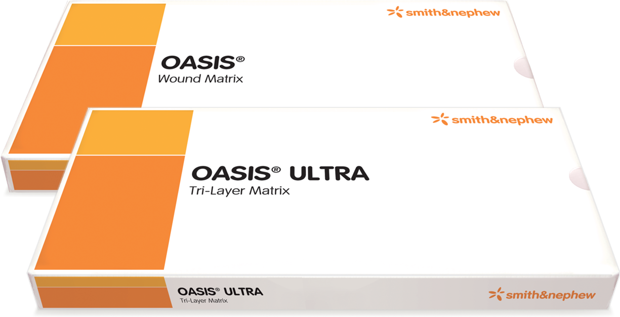 Oasis Wound Matrix Product Packaging PNG image