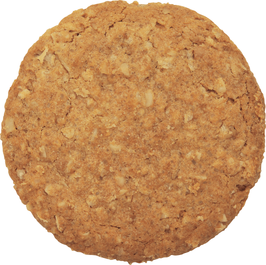 Oatmeal Crunchy Biscuit Top View.png PNG image