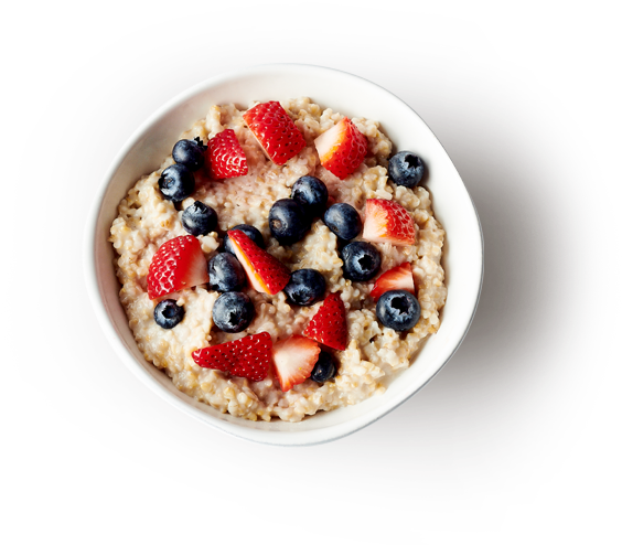 Oatmealwith Fresh Berries PNG image