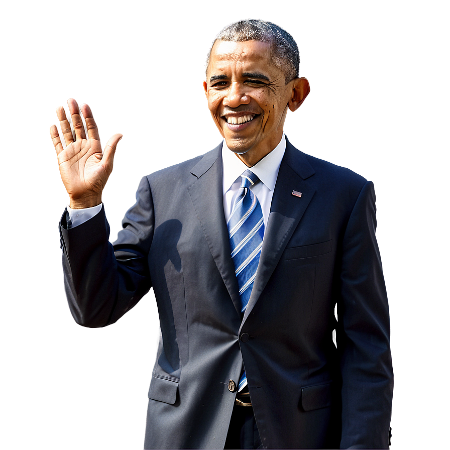 Obama Farewell Wave Png 05242024 PNG image