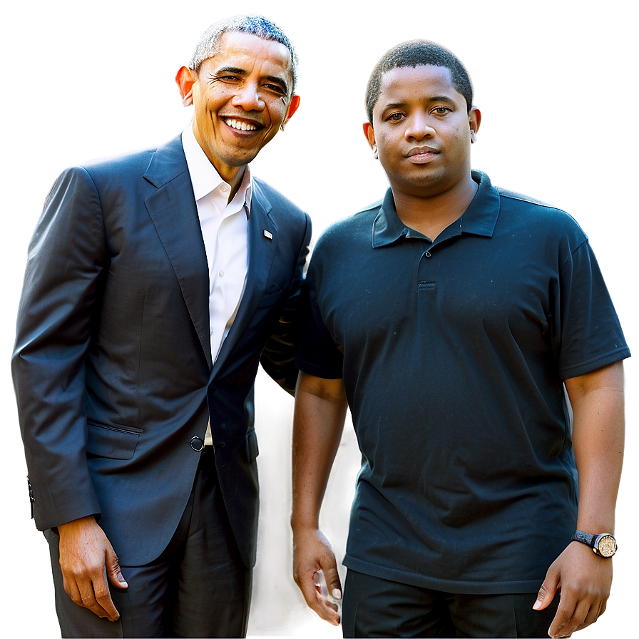 Obama With Celebrities Png 05242024 PNG image