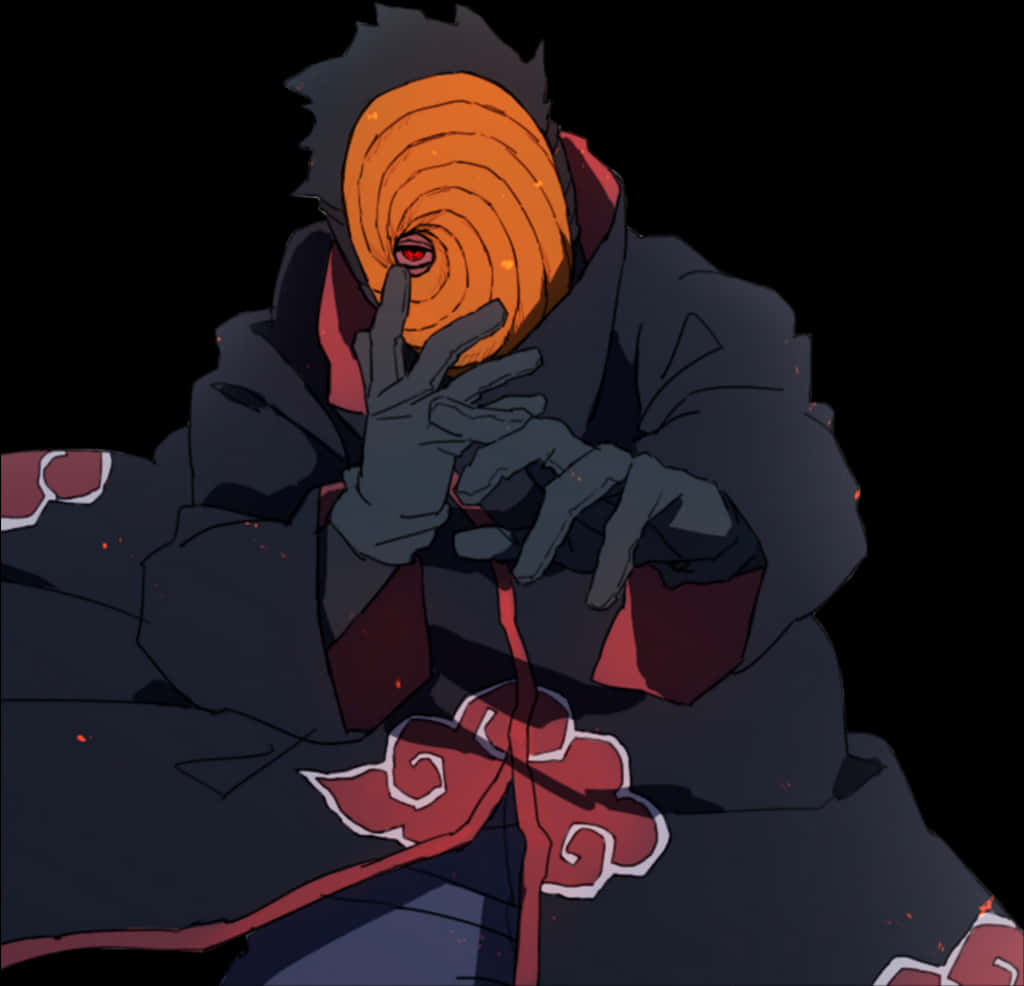 Obito Uchiha Masked Ninja PNG image