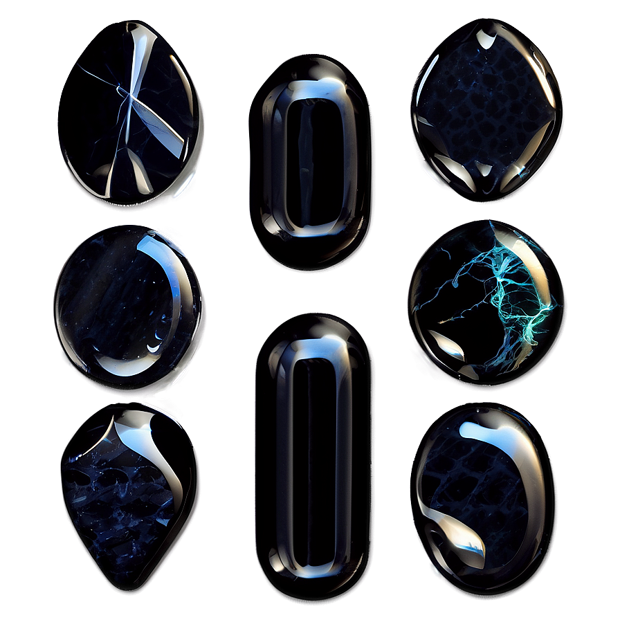 Obsidian Meditation Stone Png 35 PNG image