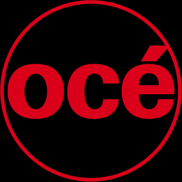 Oce Logo Redon Black PNG image
