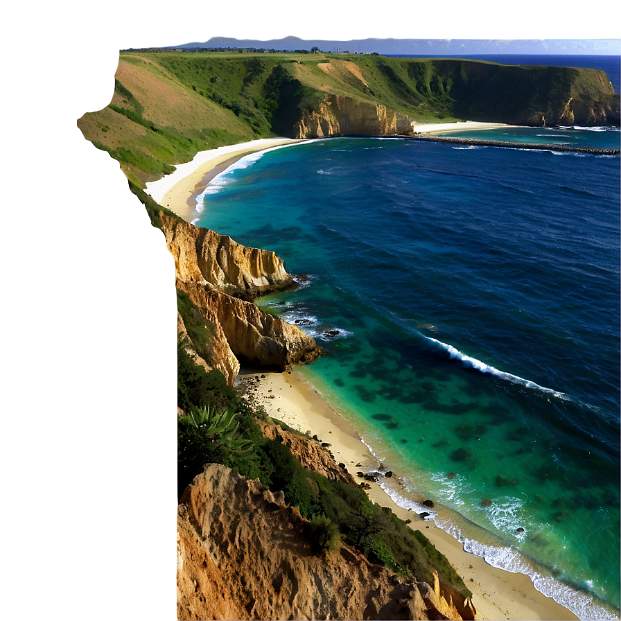 Ocean Cliffside View Png 05212024 PNG image