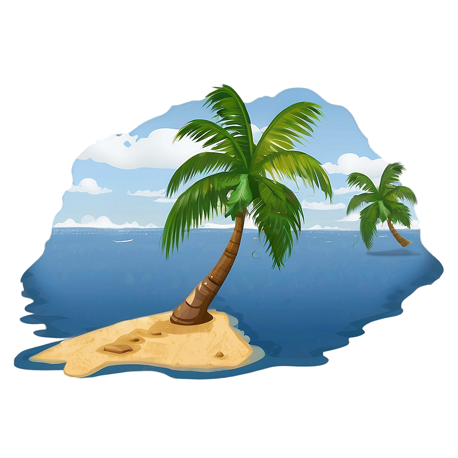 Ocean Island Paradise Png Aik29 PNG image