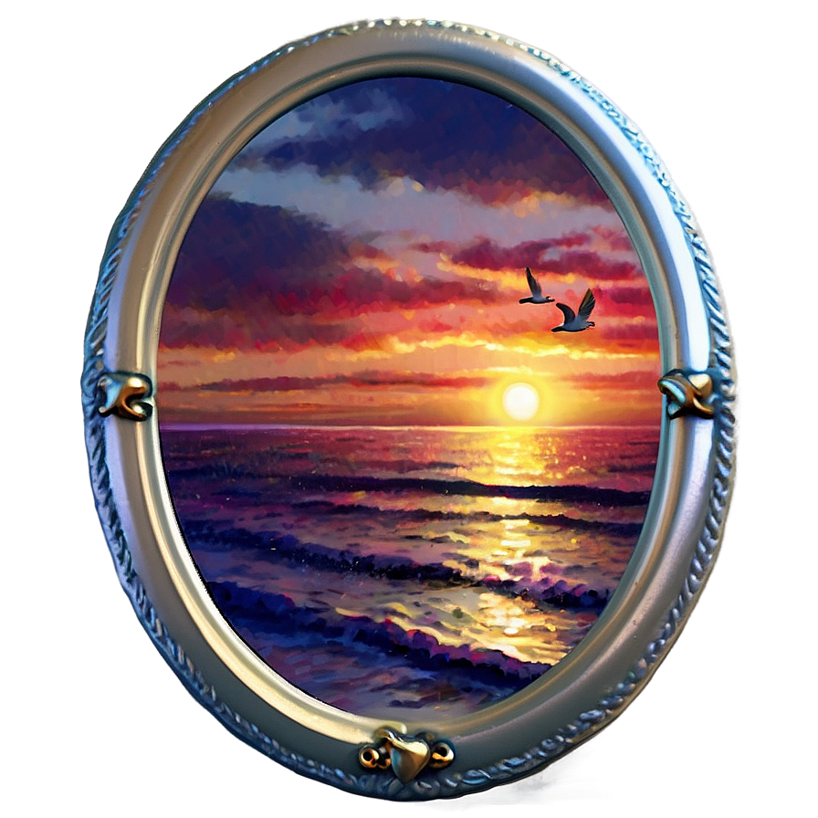 Ocean Sunset Memorial Png 71 PNG image