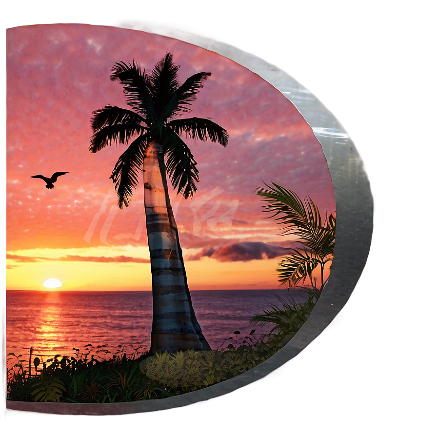 Ocean Sunset Memorial Png Isu PNG image