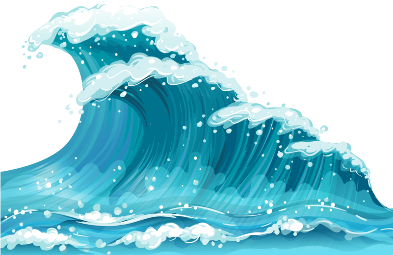 Ocean Wave Illustration PNG image