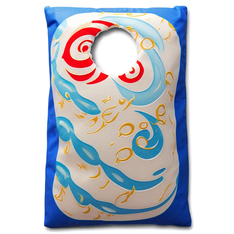 Ocean Waves Cornhole Bag Png Ujb14 PNG image