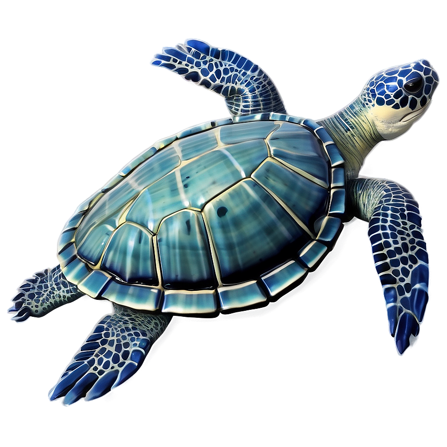 Oceanic Leatherback Turtle Scene Png 63 PNG image