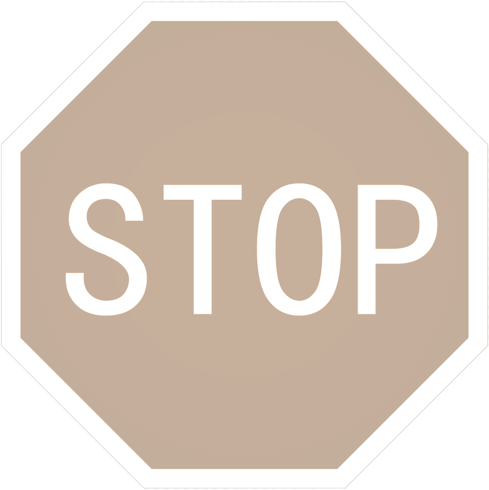 Octagonal Stop Sign PNG image