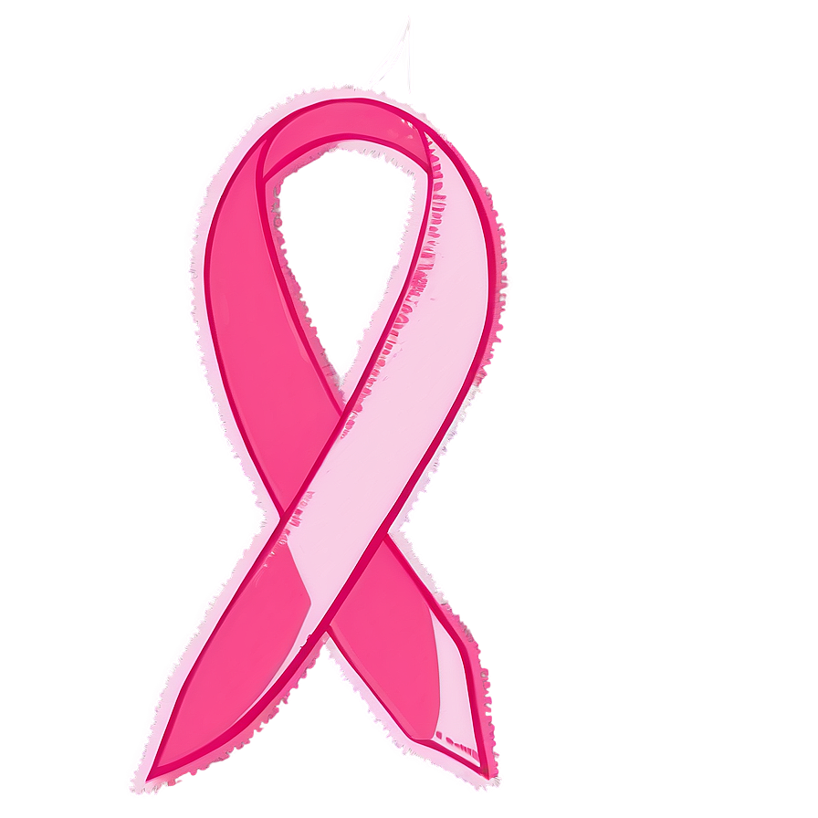 October Pink Ribbon Strength Png 64 PNG image