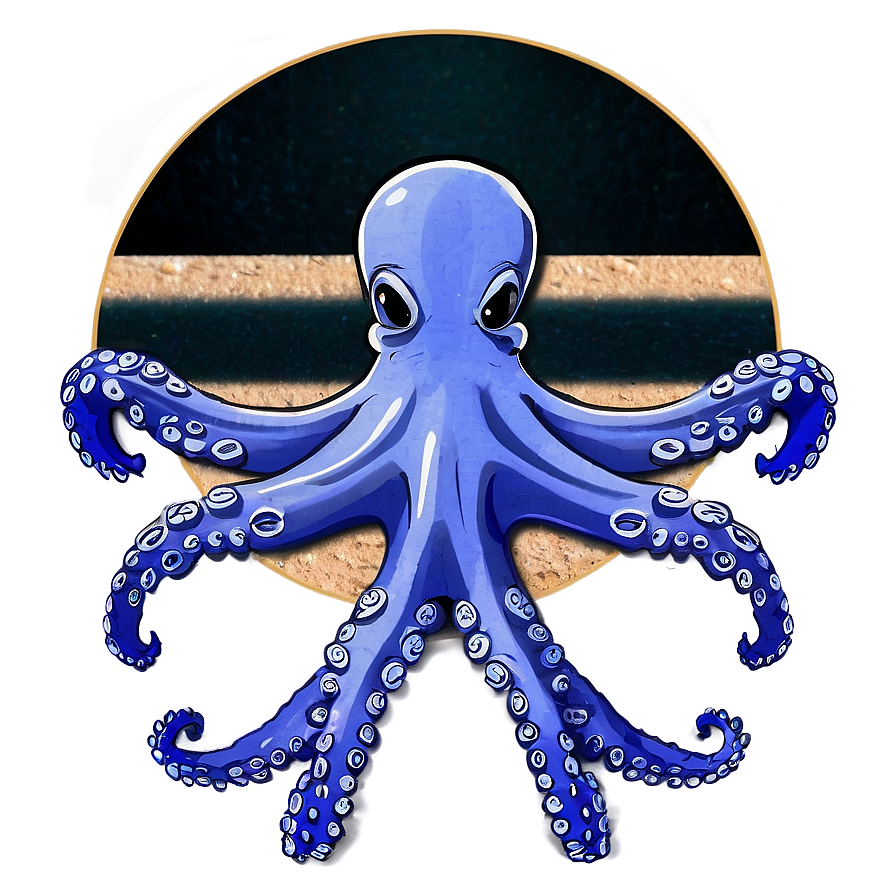Octopus On The Beach Png 75 PNG image