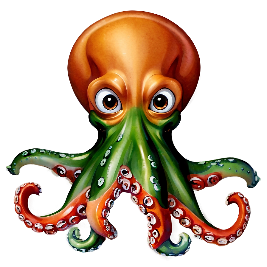 Octopus With Anchor Png Qcm44 PNG image