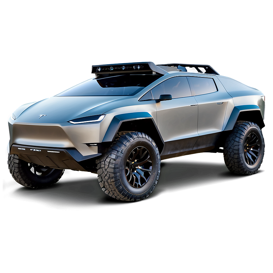 Off-road Tesla Cybertruck Adventure Png Vvn89 PNG image