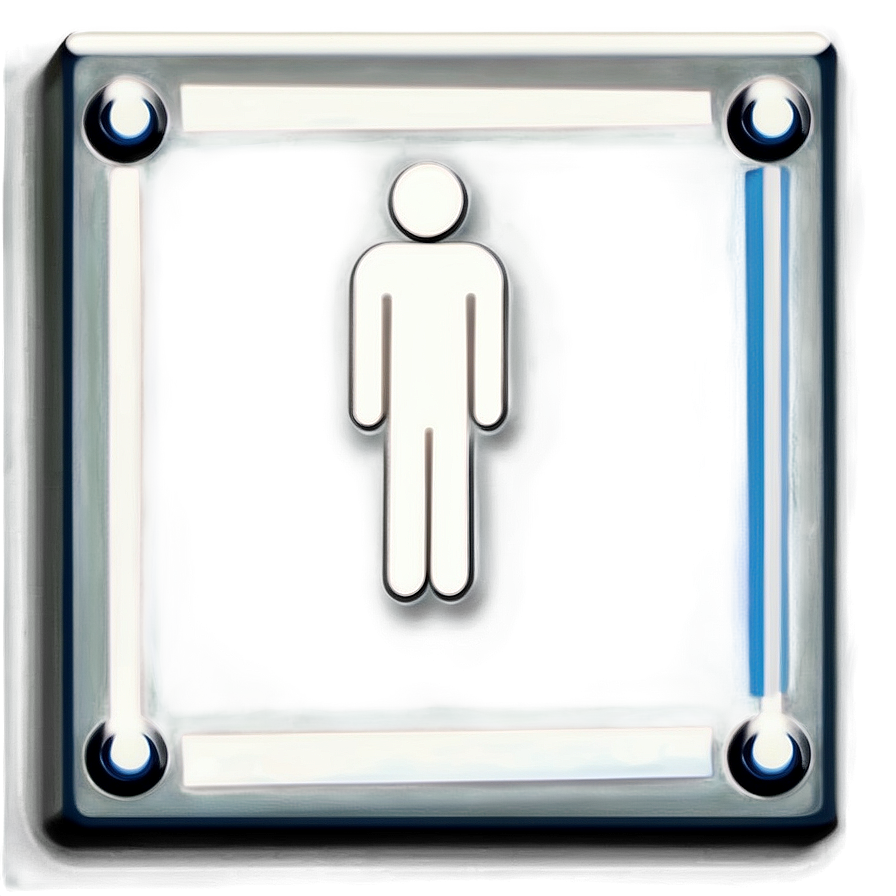 Office Bathroom Sign Png 06212024 PNG image