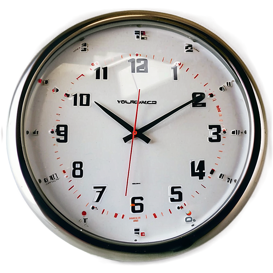 Office Wall Clock Png 06262024 PNG image