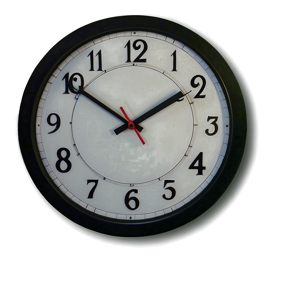 Office Wall Clock Png 06262024 PNG image