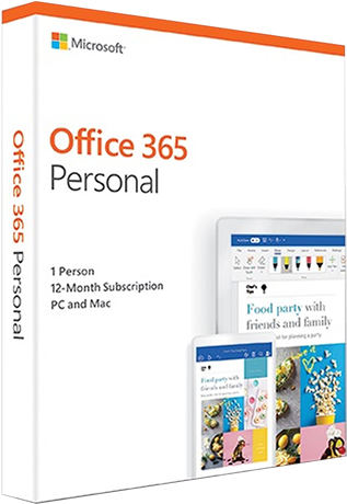 Office365 Personal Subscription Box PNG image