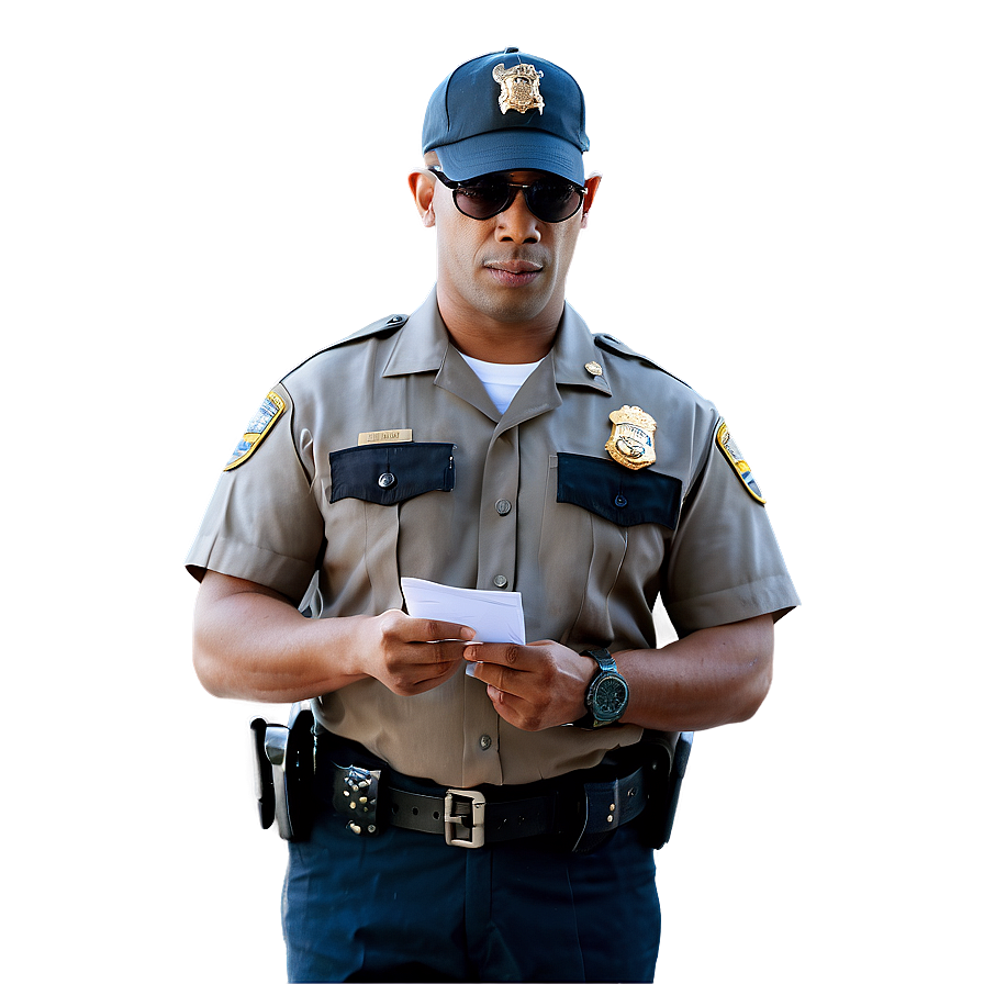 Officer Writing Ticket Png 91 PNG image