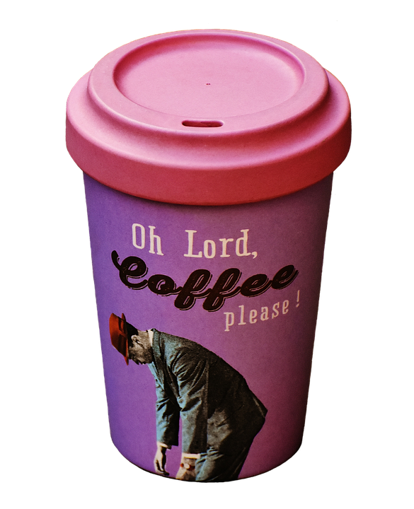 Oh Lord Coffee Please Disposable Cup PNG image